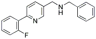 N-BENZYL-1-[6-(2-FLUOROPHENYL)PYRIDIN-3-YL]METHANAMINE 结构式