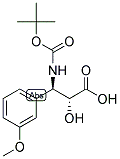 N-Boc-3-(R)-amino-2-(R)-hydroxy-3-(3-methoxy-phenyl)-propionic acid 结构式