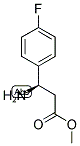 (R)-METHYL 3-AMINO-3-(4-FLUOROPHENYL)PROPANOATE 结构式