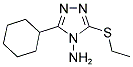 3-CYCLOHEXYL-5-(ETHYLSULFANYL)-4H-1,2,4-TRIAZOL-4-AMINE 结构式