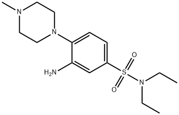 3-氨基-N,N-二乙基-4-(4-甲基哌嗪-1-基)苯-1-磺酰胺 结构式