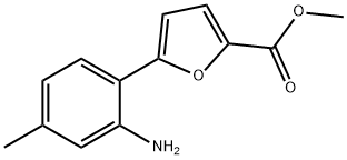 5-(2-AMINO-4-METHYL-PHENYL)-FURAN-2-CARBOXYLIC ACID METHYL ESTER 结构式