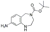 8-Amino-1,2,3,5-tetrahydro-benzo[e][1,4]diazepine-4-carboxylic acid tert-butyl ester 结构式