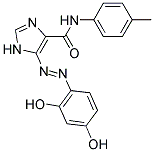 5-[(E)-(2,4-DIHYDROXYPHENYL)DIAZENYL]-N-(4-METHYLPHENYL)-1H-IMIDAZOLE-4-CARBOXAMIDE 结构式