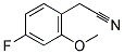 2-METHOXY-4-FLUOROBENZYL CYANIDE 结构式