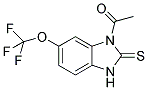 3-Acetyl-5-trifluoromethoxy-1,3-dihydro-2H-benzimidazol-2-thione 结构式