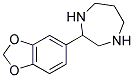 2-Benzo[1,3]dioxol-5-yl-[1,4]homopiperazine 结构式