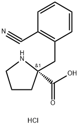 (R)-2-(2-氰基苄基)吡咯烷-2-羧酸盐酸盐 结构式