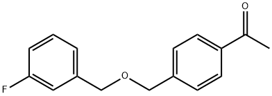 4'-(3-FLUOROBENZYLOXY)ACETOPHENONE 结构式