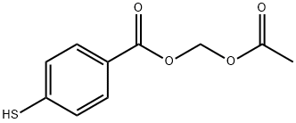 4-MERCAPTOBENZOIC ACID, ACETOXYMETHYL ESTER 结构式