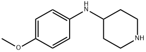 N-(4-甲氧基苯基)哌啶-4-胺 结构式