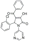 4-Benzoyl-5-(2-chlorophenyl)-3-hydroxy-1-pyrimidin-5-yl-1,5-dihydro-2H-pyrrol-2-one 结构式