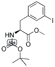 (S)-N-ALPHA-T-BUTYLOXYCARBONYL-3-IODOPHENYLALANINE METHYL ESTER 结构式