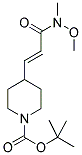 TERT-BUTYL 4-((E)-2-(N-METHOXY-N-METHYLCARBAMOYL)VINYL)PIPERIDINE-1-CARBOXYLATE 结构式