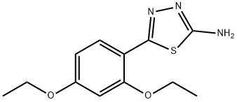 5-(2,4-二乙氧基苯基)-1,3,4-噻二唑-2-胺 结构式