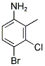 4-BROMO-3-CHLORO-2-METHYLANILINE 结构式