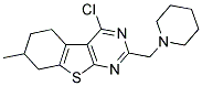 4-CHLORO-7-METHYL-2-(PIPERIDIN-1-YLMETHYL)-5,6,7,8-TETRAHYDRO[1]BENZOTHIENO[2,3-D]PYRIMIDINE 结构式