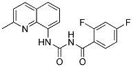 2,4-DIFLUORO-N-{[(2-METHYLQUINOLIN-8-YL)AMINO]CARBONYL}BENZAMIDE 结构式