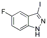 5-FLUORO-3-IODO-1H-INDAZOLE 结构式