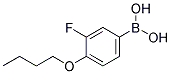 4-BUTOXY-3-FLUOROPHENYLBORONIC ACID 结构式