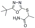 2-[(5-TERT-BUTYL-1,3,4-OXADIAZOL-2-YL)SULFANYL]PROPANAMIDE 结构式