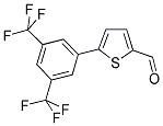 5-[3,5-BIS(TRIFLUOROMETHYL)PHENYL]THIOPHENE-2-CARBALDEHYDE 结构式