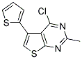 4-CHLORO-2-METHYL-5-THIEN-2-YLTHIENO[2,3-D]PYRIMIDINE 结构式