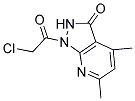 1-(CHLOROACETYL)-4,6-DIMETHYL-1,2-DIHYDRO-3H-PYRAZOLO[3,4-B]PYRIDIN-3-ONE 结构式