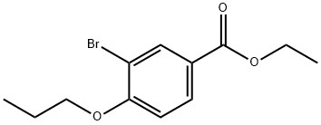 3-溴-4-丙氧基苯甲酸乙酯 结构式