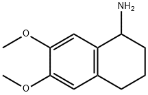 6,7-DIMETHOXY-1,2,3,4-TETRAHYDRO-NAPHTHALEN-1-YLAMINE 结构式