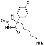 5-(5-AMINO-PENTYL)-5-(4-CHLORO-PHENYL)-IMIDAZOLIDINE-2,4-DIONE 结构式