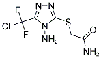 2-((4-AMINO-5-[CHLORO(DIFLUORO)METHYL]-4H-1,2,4-TRIAZOL-3-YL)SULFANYL)ACETAMIDE 结构式