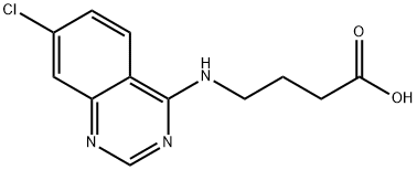 4-(7-Chloro-quinazolin-4-ylamino)-butyric acid 结构式