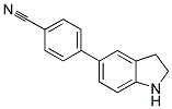 4-(2,3-DIHYDRO-1H-INDOL-5-YL)BENZONITRILE 结构式