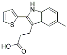 3-(5-METHYL-2-THIEN-2-YL-1H-INDOL-3-YL)PROPANOIC ACID 结构式