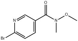 6-溴-N-甲氧基-N-甲基烟酰胺 结构式