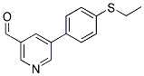 5-[4-(ETHYLTHIO)PHENYL]NICOTINALDEHYDE 结构式