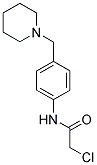 2-CHLORO-N-(4-PIPERIDIN-1-YLMETHYL-PHENYL)-ACETAMIDE 结构式