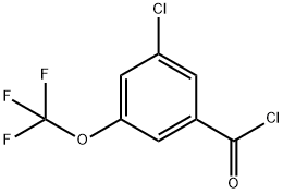 3-氯-5-(三氟甲氧基)苯甲酰氯 结构式