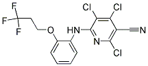 2,4,5-TRICHLORO-6-{[2-(3,3,3-TRIFLUOROPROPOXY)PHENYL]AMINO}NICOTINONITRILE 结构式