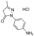 2-(4-AMINOPHENYL)-5-METHYL-2,4-DIHYDRO-3H-PYRAZOL-3-ONE HYDROCHLORIDE 结构式