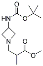 3-(3-TERT-BUTOXYCARBONYLAMINO-AZETIDIN-1-YL)-2-METHYL-PROPIONIC ACID METHYL ESTER 结构式