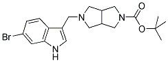 5-(6-BROMO-1H-INDOL-3-YLMETHYL)-HEXAHYDRO-PYRROLO[3,4-C]PYRROLE-2-CARBOXYLIC ACID TERT-BUTYL ESTER 结构式