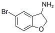 5-Bromo-2,3-dihydro-benzofuran-3-ylamine 结构式