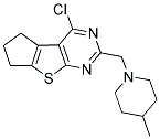 4-Chloro-2-[(4-methylpiperidin-1-yl)methyl]-6,7-dihydro-5H-cyclopenta[4,5]thieno[2,3-d]pyrimidine 结构式