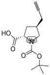 Boc-(R)-gamma-propynyl-L-proline 结构式