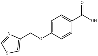 4-(1,3-THIAZOL-4-YLMETHOXY)BENZOIC ACID 结构式
