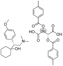 R-VENLAFAXINE-DI-P-TOLUOYL-L-TARTRATE SALT 结构式