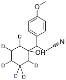 ALPHA-(1-羟基环己基-3,3,4,4,5,5-D<SUB>6</SUB>)-4-甲氧基苯乙腈 结构式