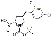 Boc-(R)-gamma-(2,4-dichloro-benzyl)-L-proline 结构式